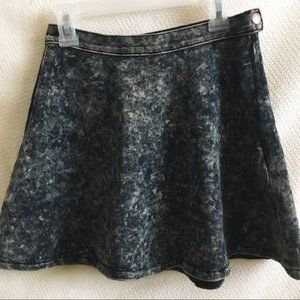 forever 21 acid wash denim circle skirt